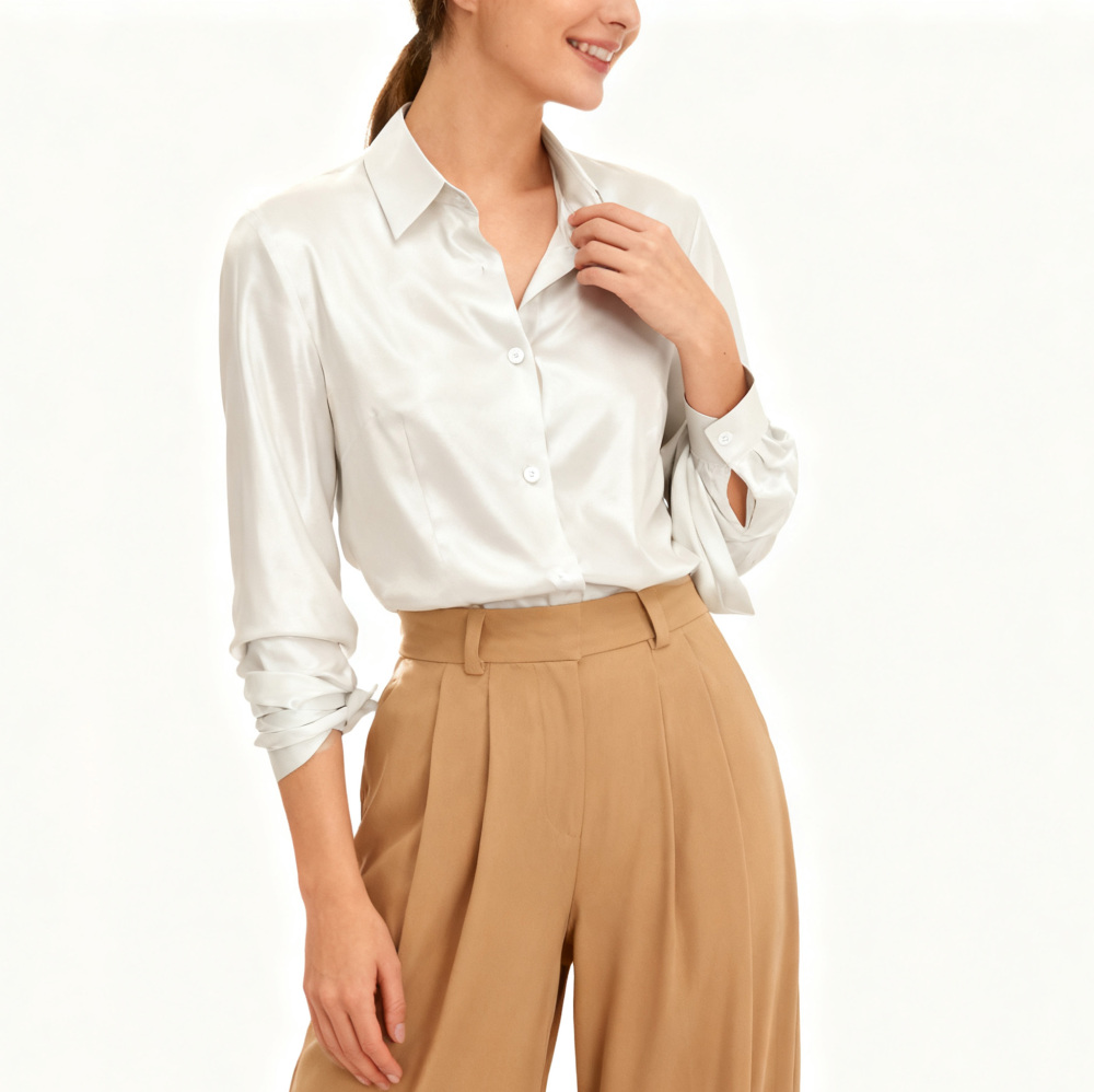 Women's Silk Fitted Shirts