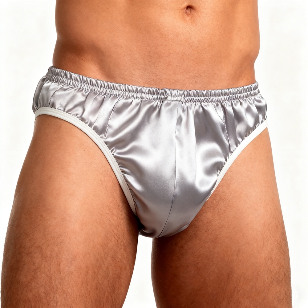 Men's 30 Momme Heavy Weight Mulberry Silk Briefs With Pocket