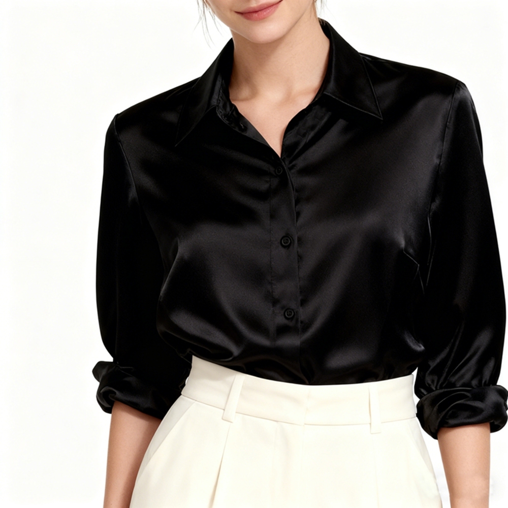 Silk Slim Fit Shirt Women's