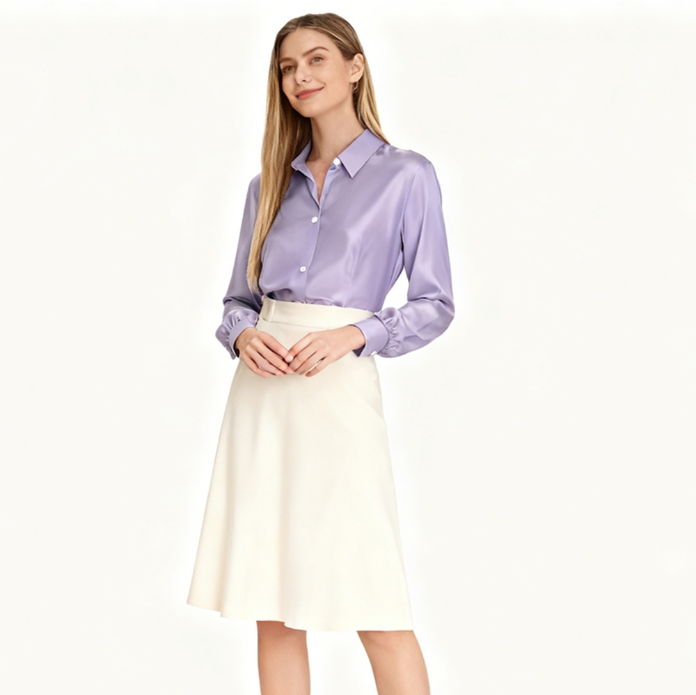 Silk Slim Fit Shirt Women's