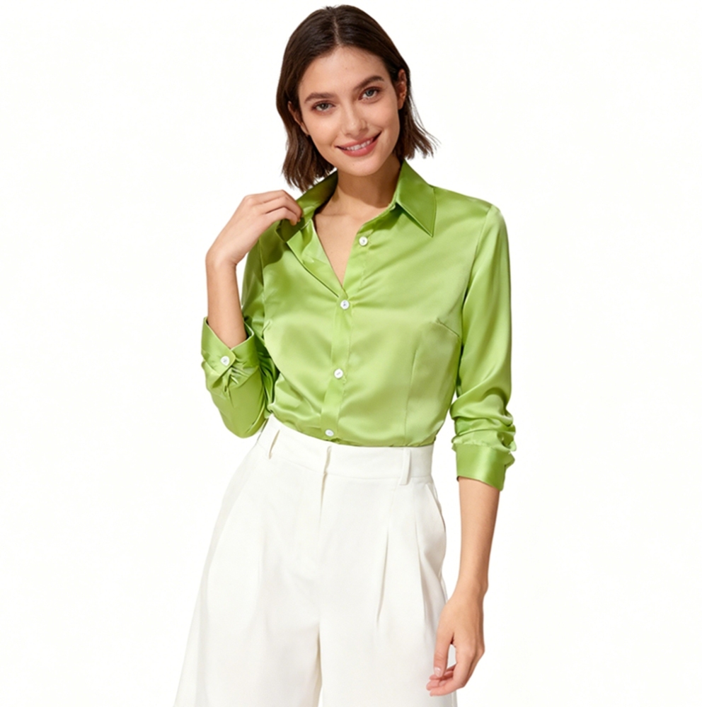 Silk Slim Fit Shirt Women's