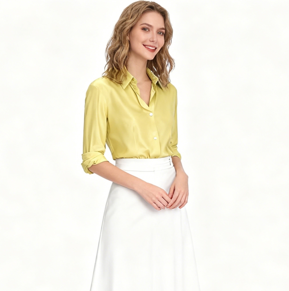 Silk Slim Fit Shirt Women's