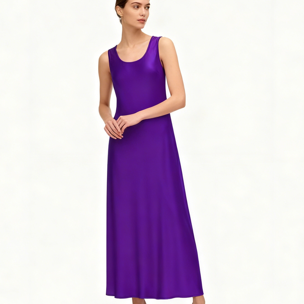 Women's 100% Mulberry Silk Maxi Long Tank Dress Size 10 12 14 16 18 Women's 100% Mulberry Silk Maxi Long Tank Dress Size 10 12 14 16 18