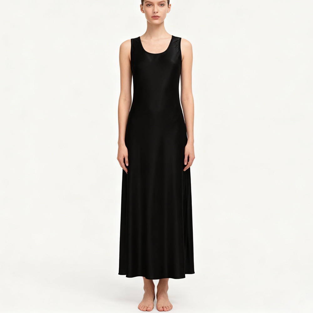 Women's 100% Mulberry Silk Maxi Long Tank Dress Size 10 12 14 16 18 Women's 100% Mulberry Silk Maxi Long Tank Dress Size 10 12 14 16 18