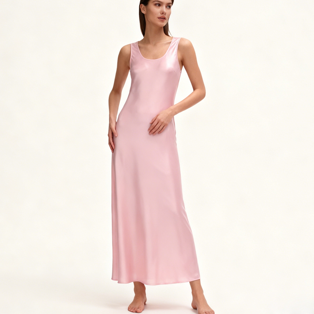 slim fit dress slacks Jersey Tank Maxi Dress with Pockets for Tall Women in Black XL / Extra Tall / Black main image 0