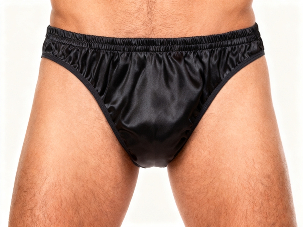 Men's Pure Mulberry Silk Charmeuse Briefs