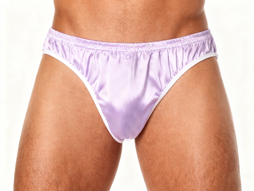 Men's Pure Mulberry Silk Charmeuse Briefs