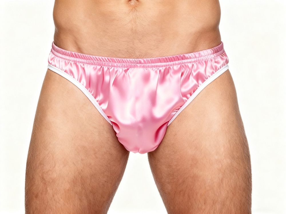 Men's Pure Mulberry Silk Charmeuse Briefs