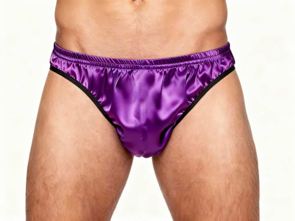 Men's Pure Mulberry Silk Charmeuse Briefs