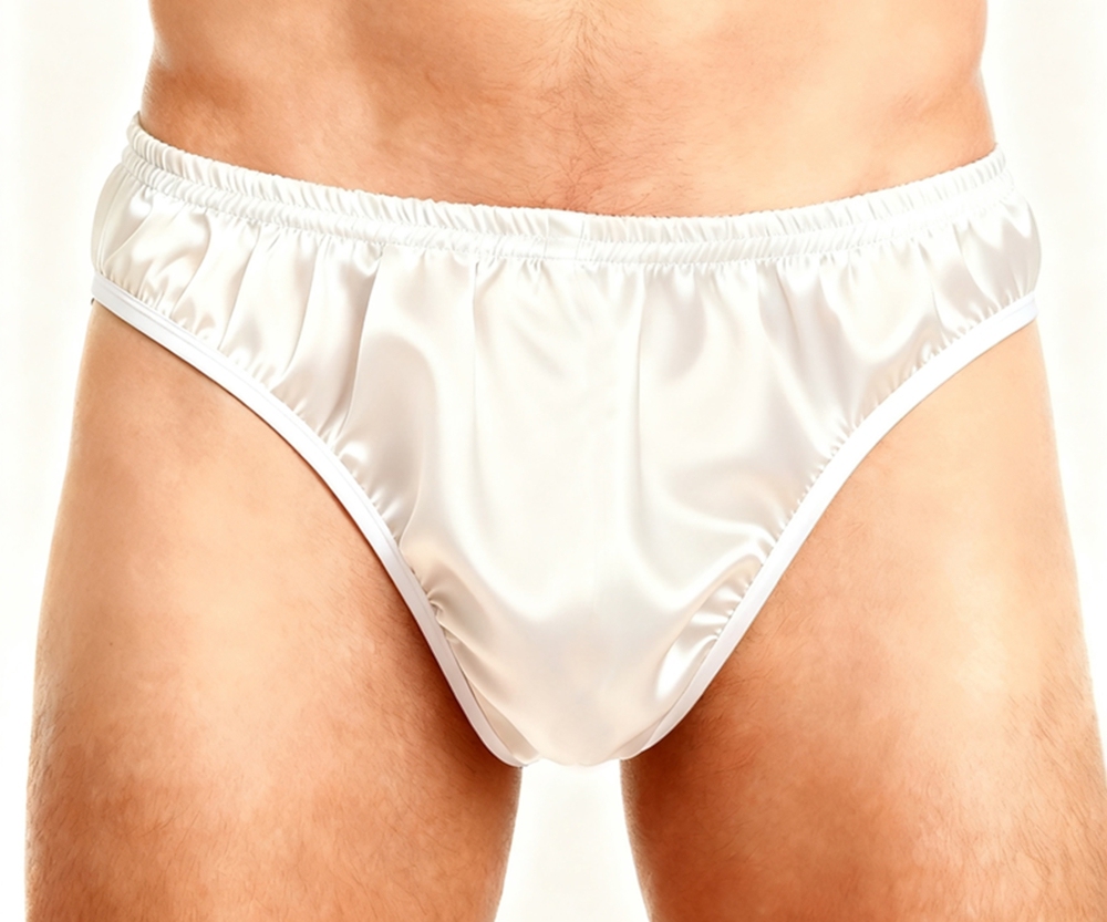 Men's Pure Mulberry Silk Charmeuse Briefs