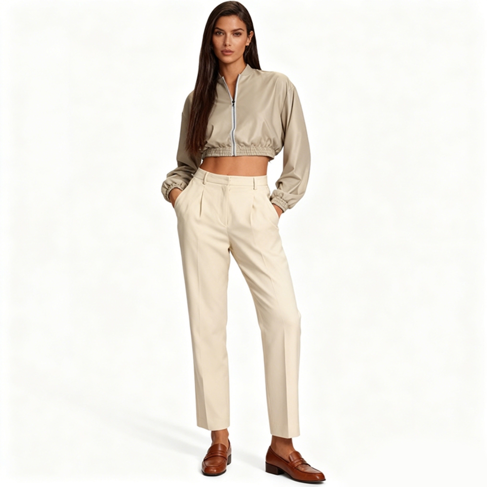 Women's Silk Crop Jacket