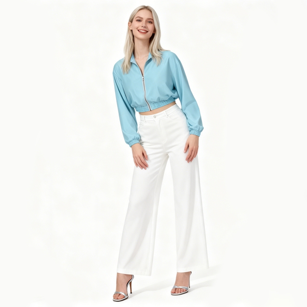 Women's Silk Crop Jacket