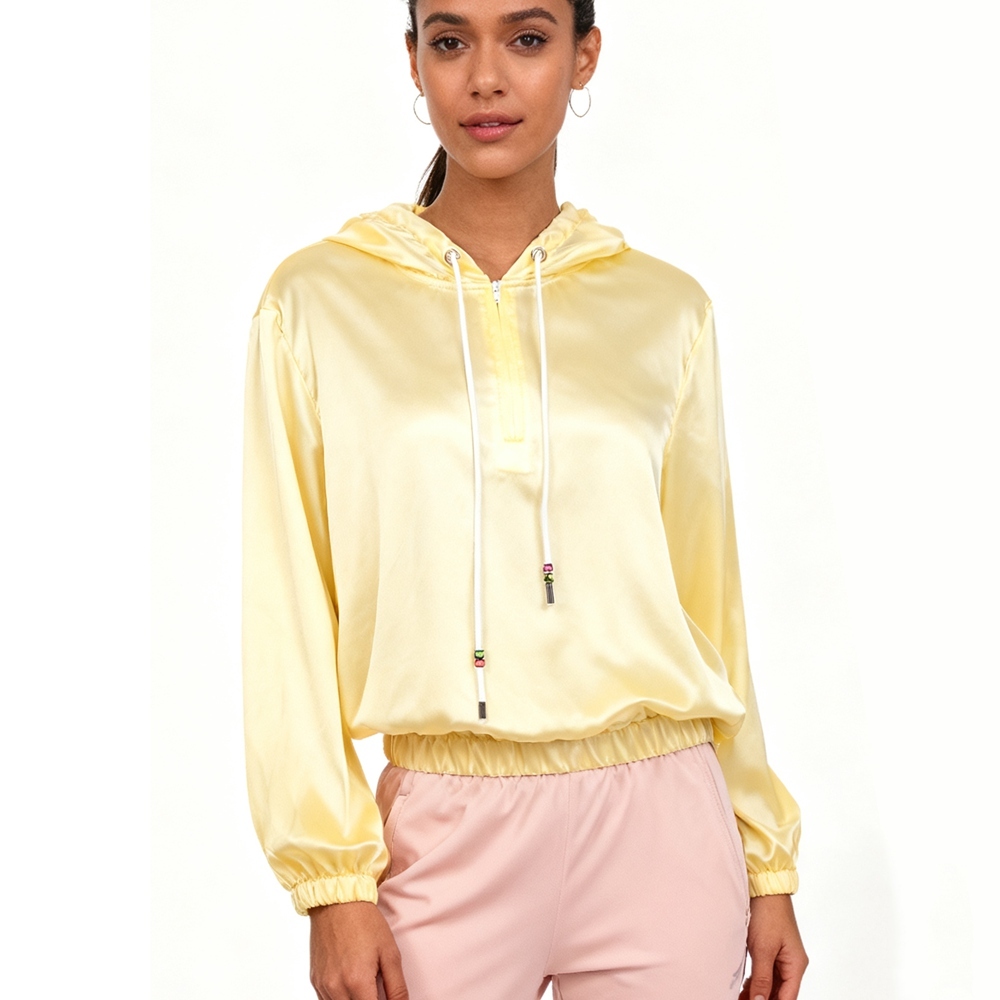 Silk Hooded Jacket Womens