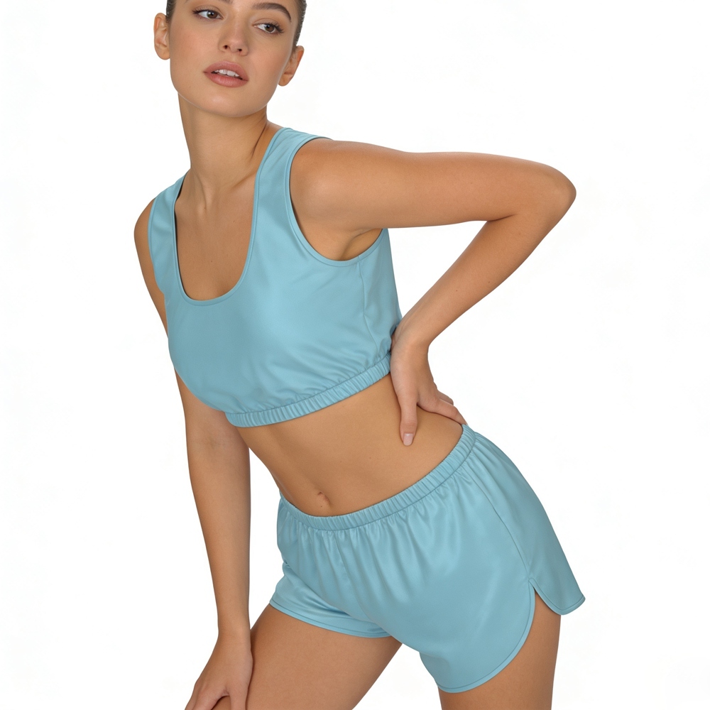 Women's 100% Silk  Crop Tank Top