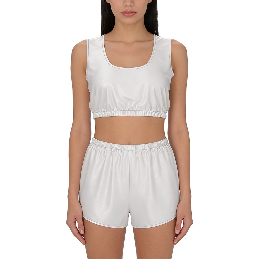 Women's 100% Silk  Crop Tank Top