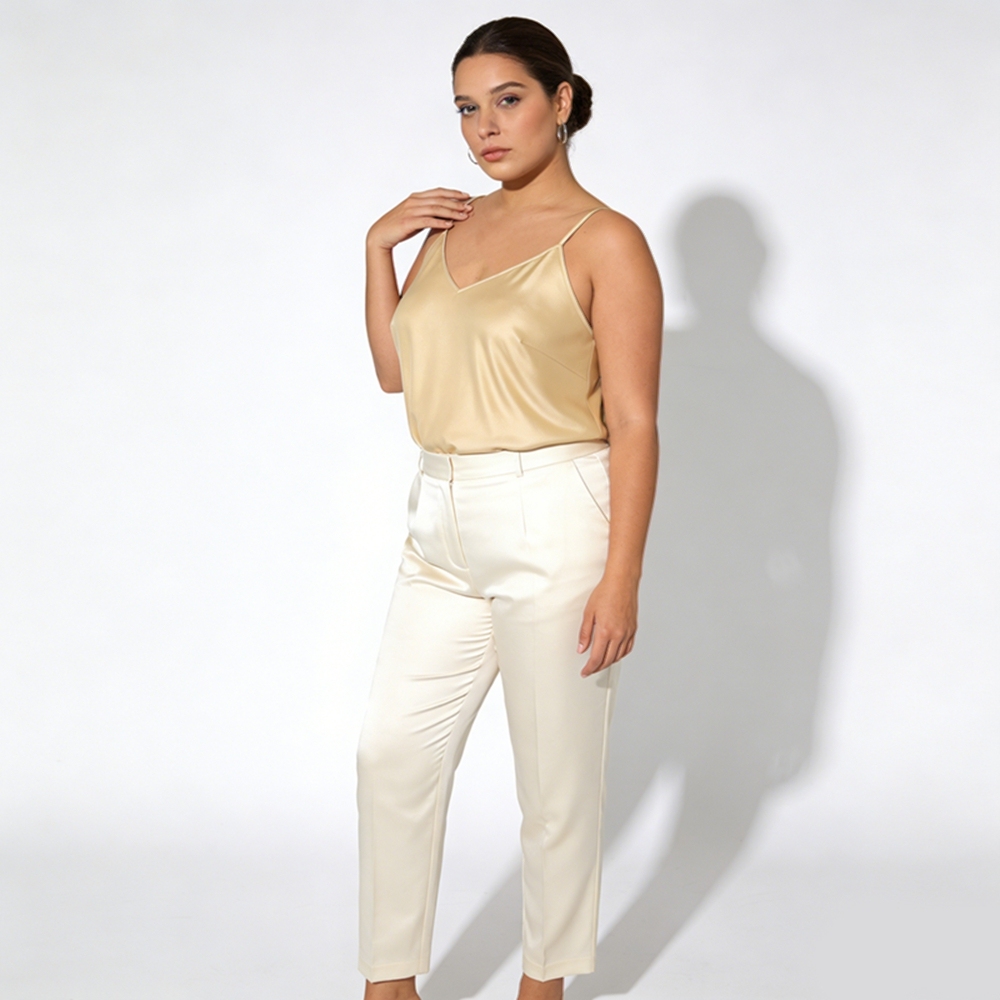 Women's 100% Mulberry Silk Plus Size Camisole 14W 16W 18W 20W 22W 24W