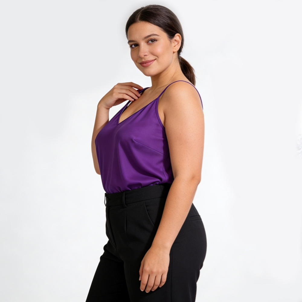 Women's 100% Mulberry Silk Plus Size Camisole 14W 16W 18W 20W 22W 24W