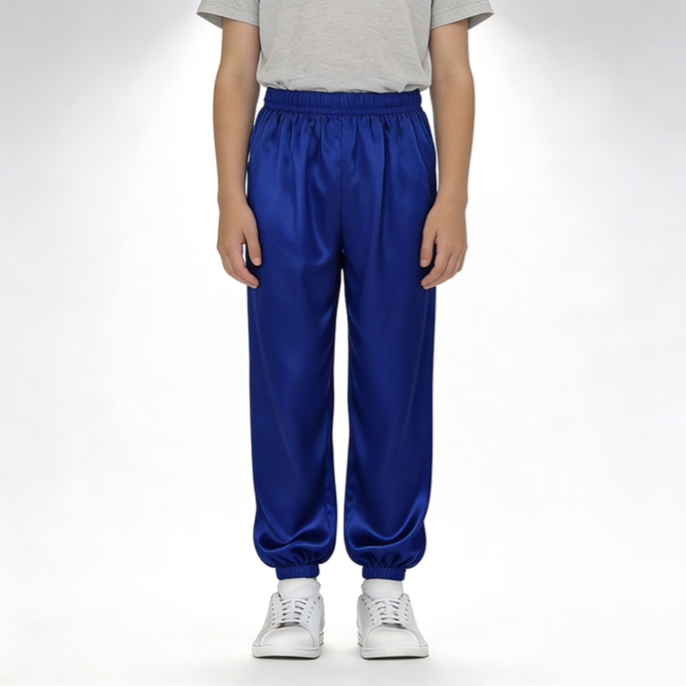 Boy's 100% Mulberry Silk Jogger Pants Size 7 8 10 12 14 Year Old