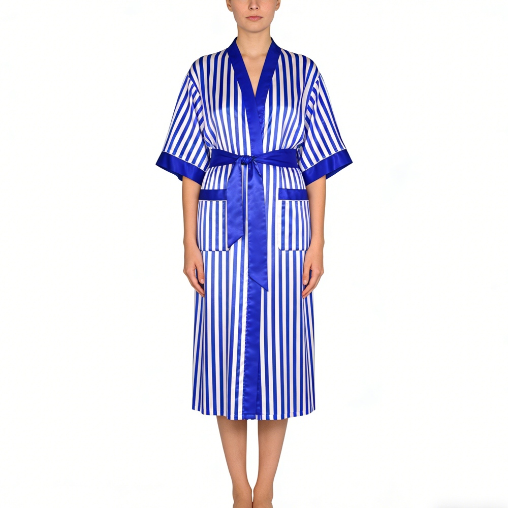 Silk Striped Kimono