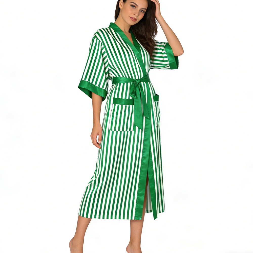 Silk Striped Kimono