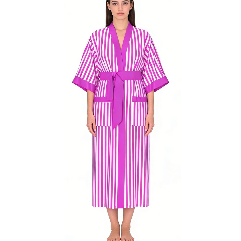 Silk Striped Kimono