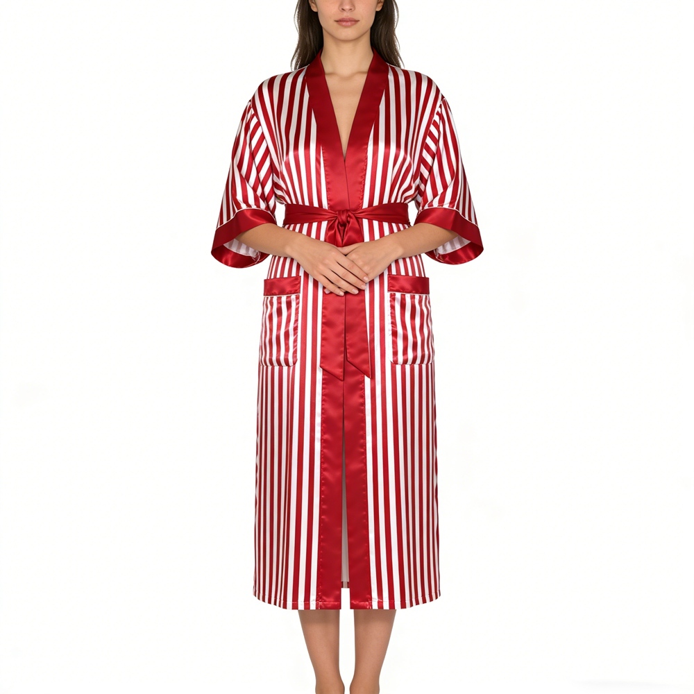 Silk Striped Kimono