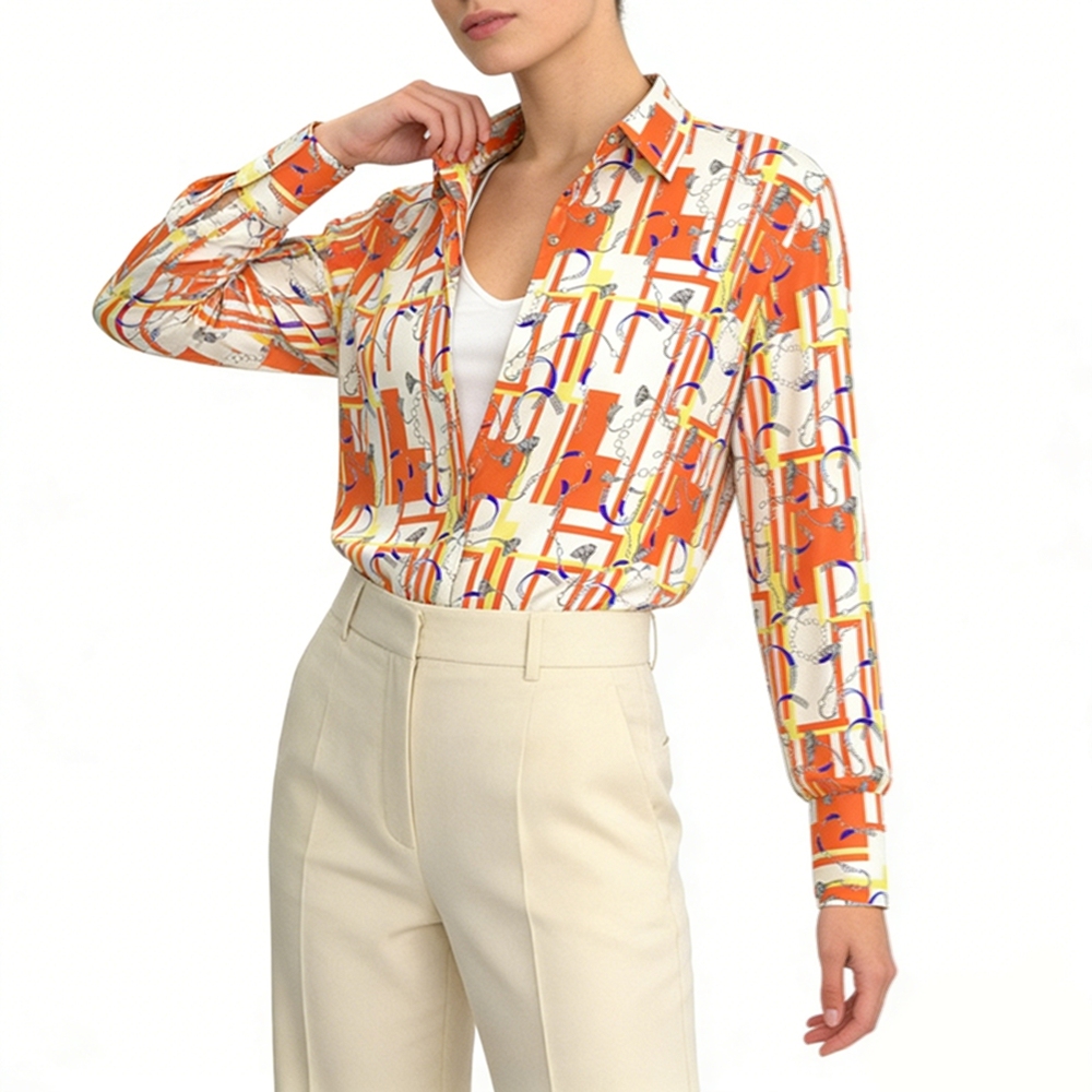 Women's Silk Floral Shirts