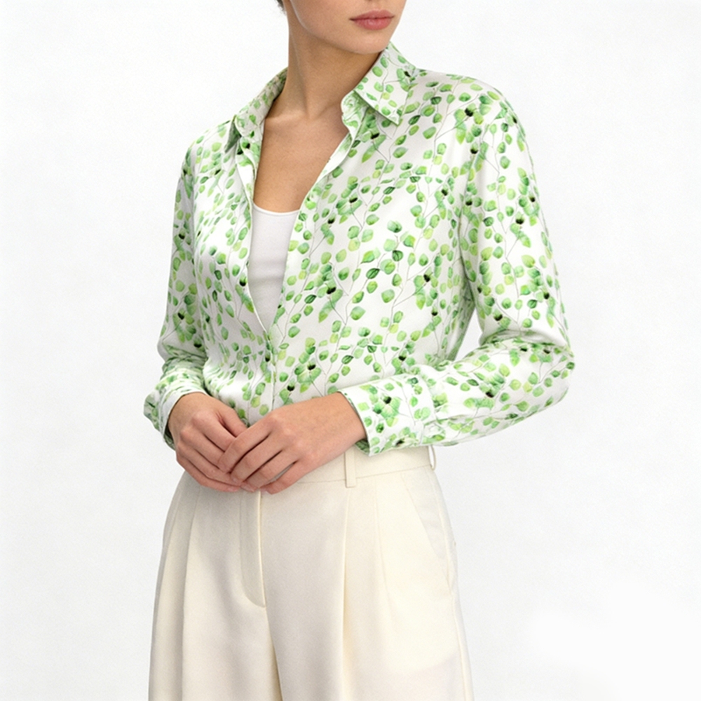 Women's Silk Floral Shirts