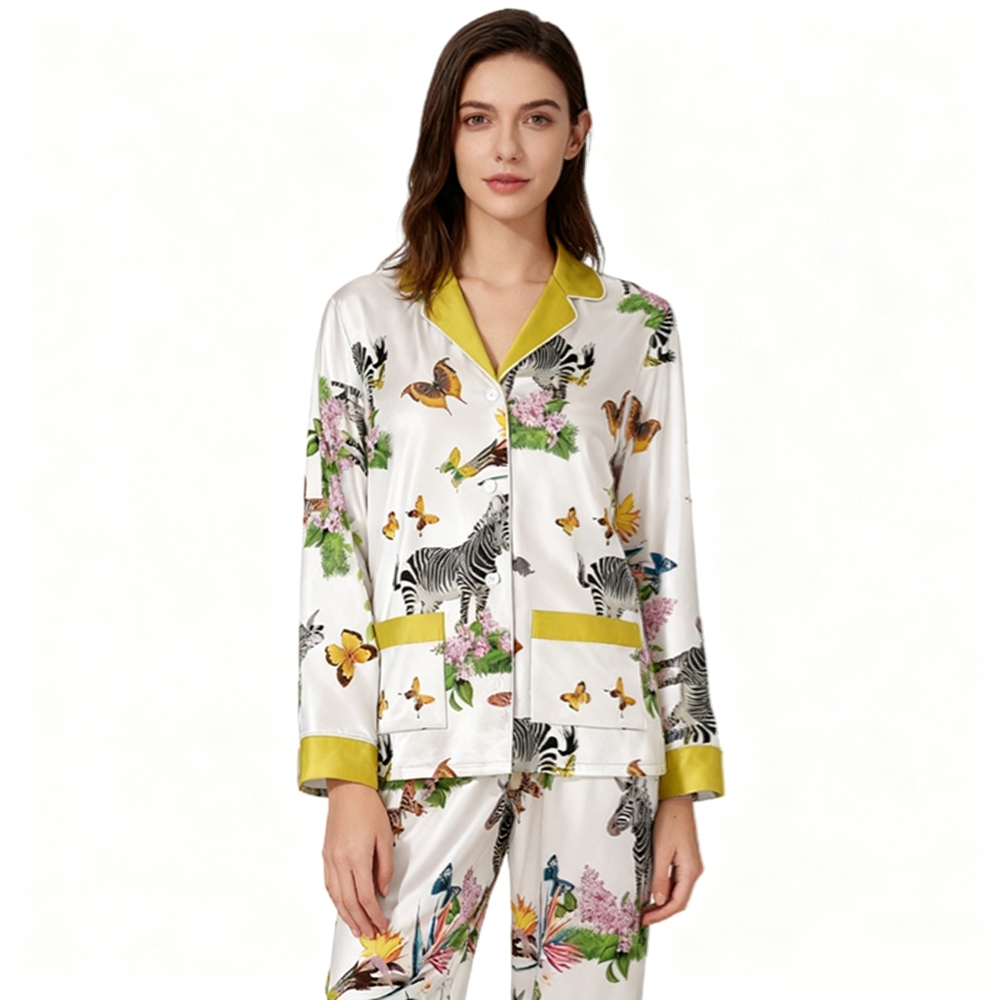Silk Zebra Pajamas