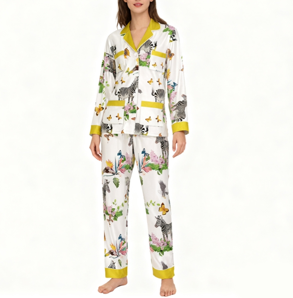 Silk Zebra Pajamas