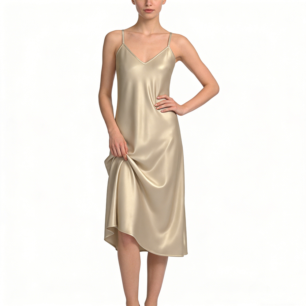 white christmas dresses Seridie Silk Slip Dress in Lemon Sorbet