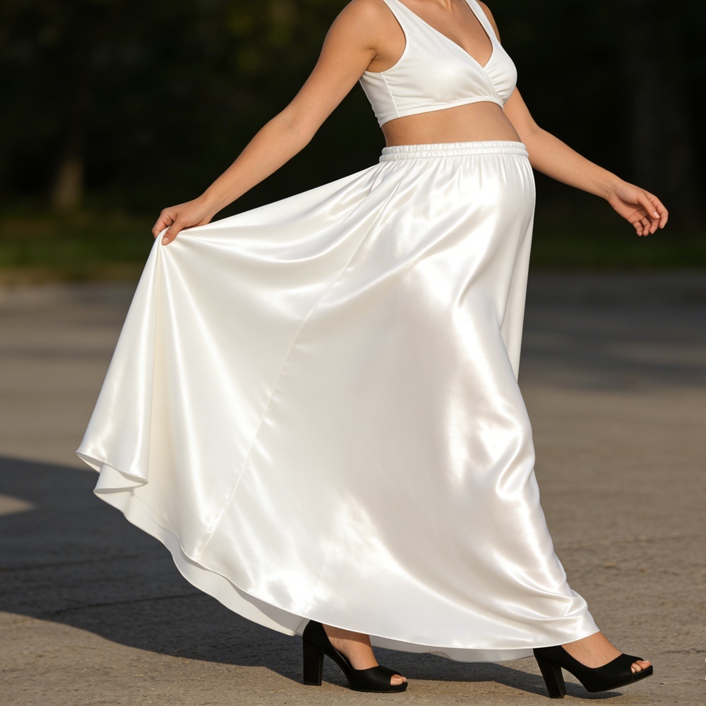 Maternity Silk Skirt