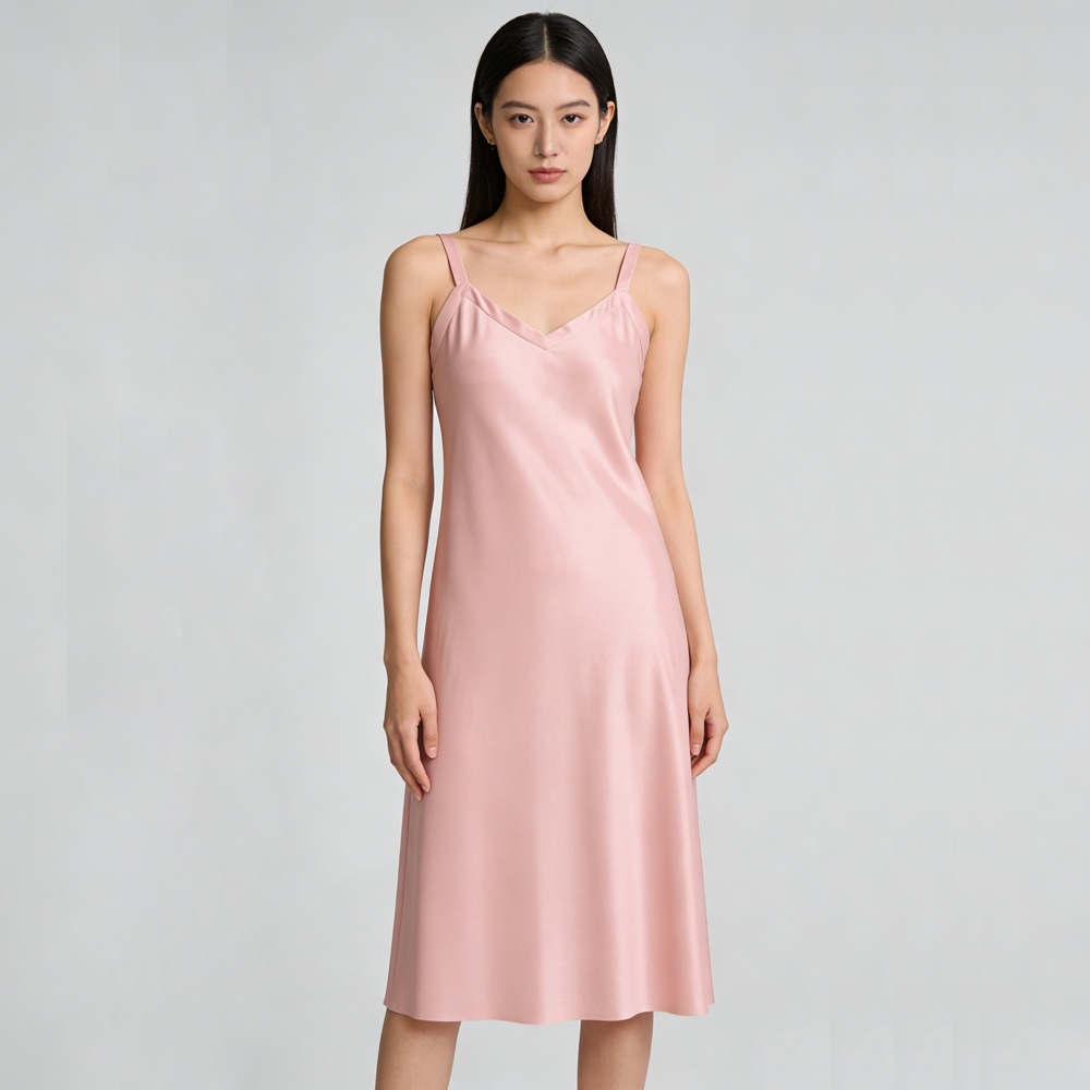 Silk Wide Strap Dresses