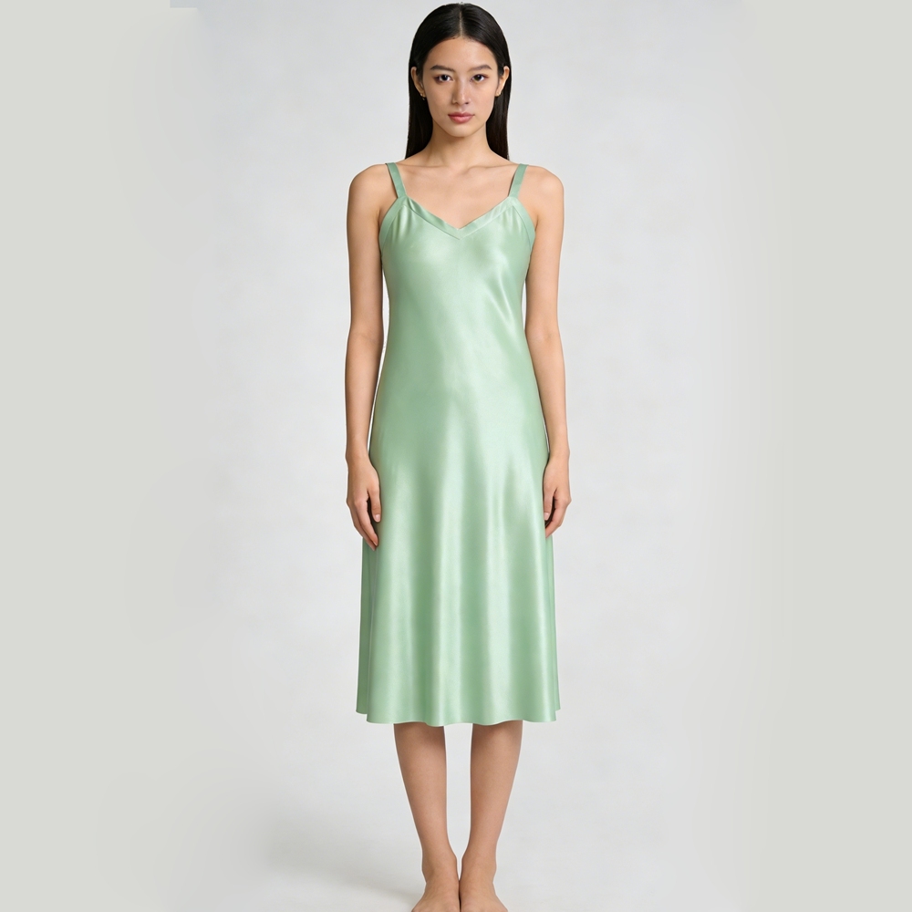Silk Wide Strap Dresses