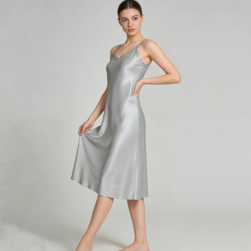Silk Wide Strap Dresses