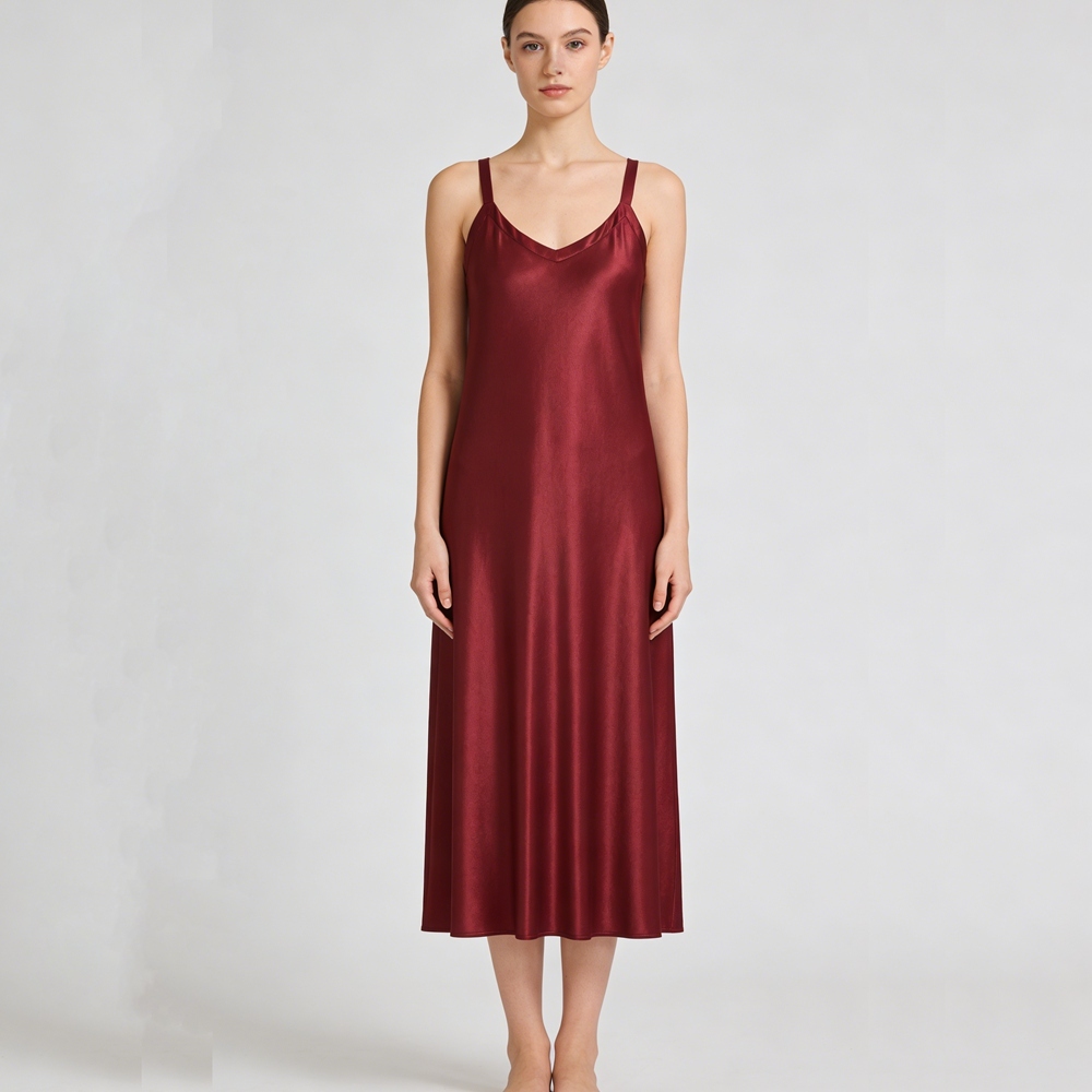 Silk Wide Strap Dresses