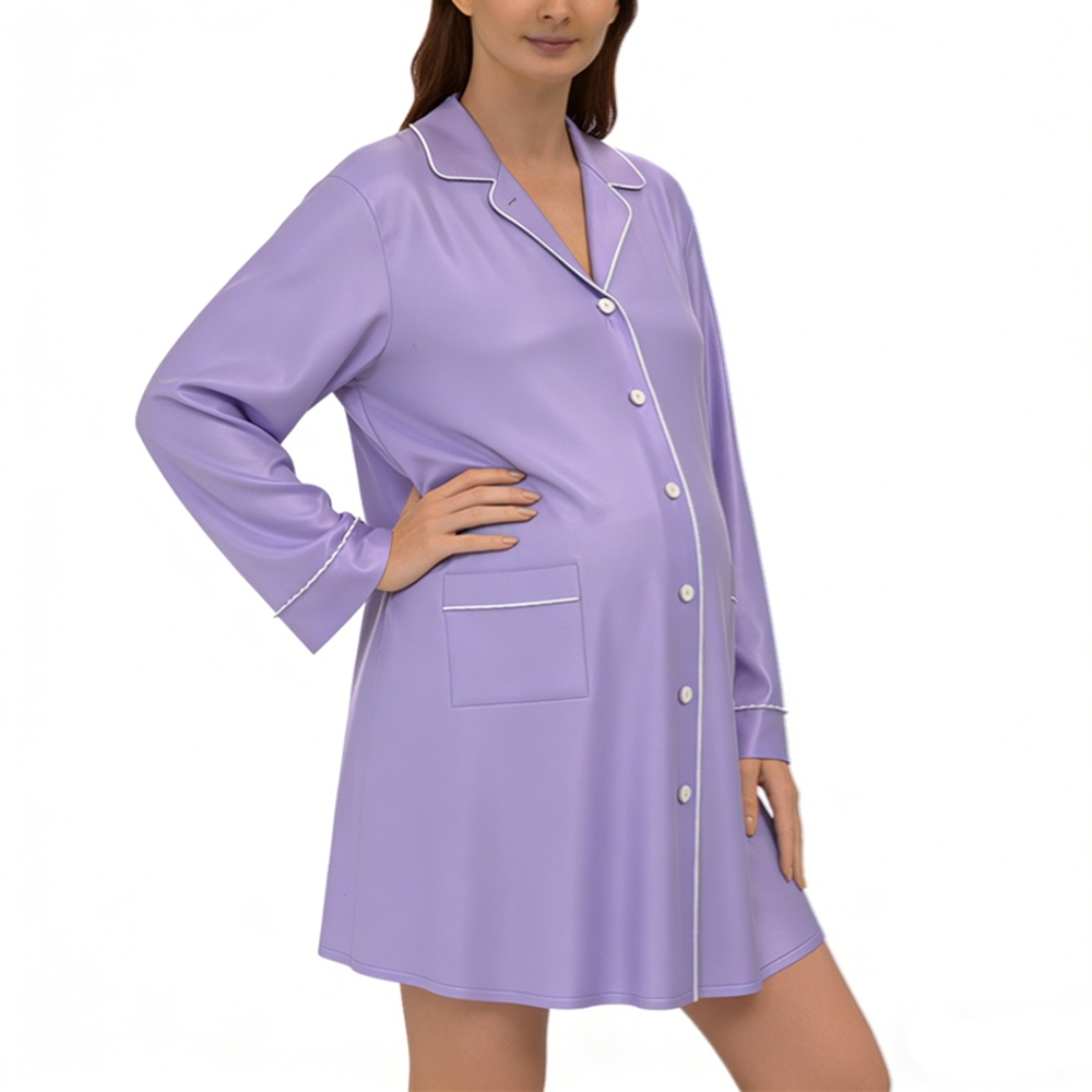 Maternity Silk Nightshirt