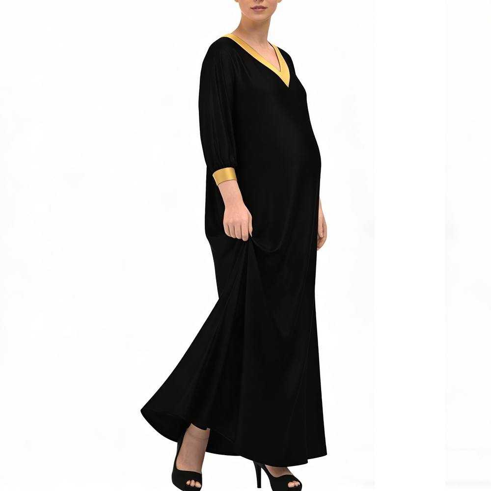 Maternity Silk Lounge Dress