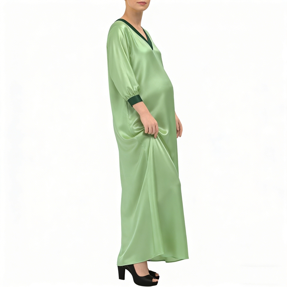 Maternity Silk Lounge Dress