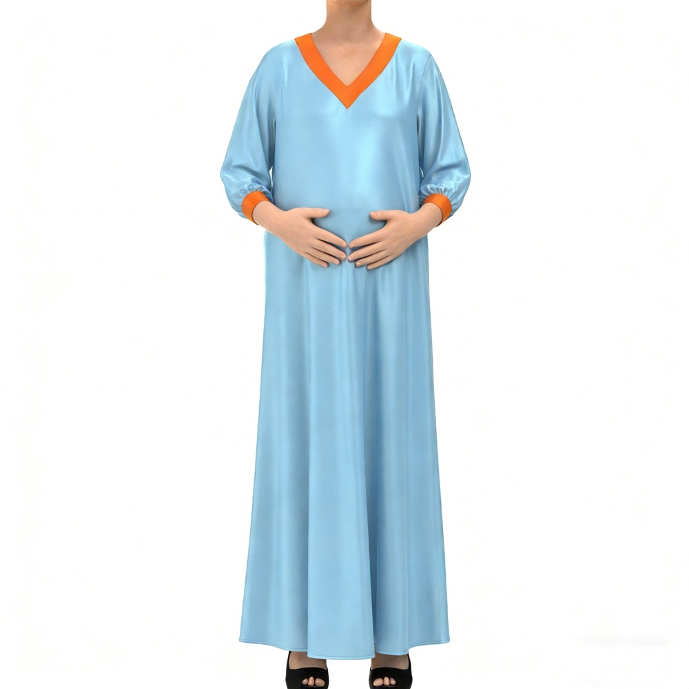 Maternity Silk Lounge Dress