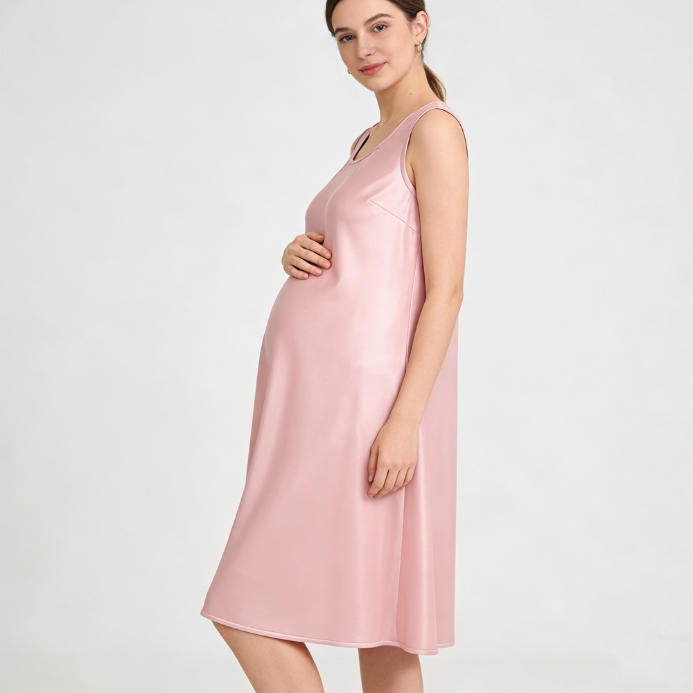 Maternity Silk Tank Dress