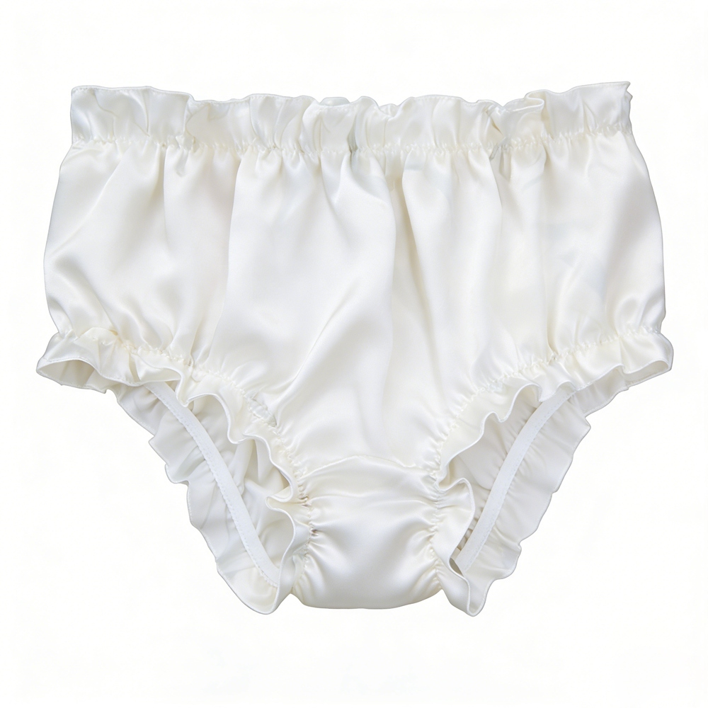 Women's Ruffled High Waist 100% Silk Panties