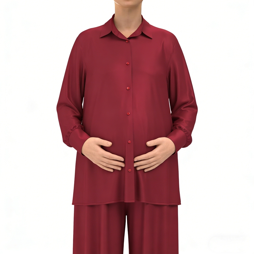 Maternity Silk Shirt