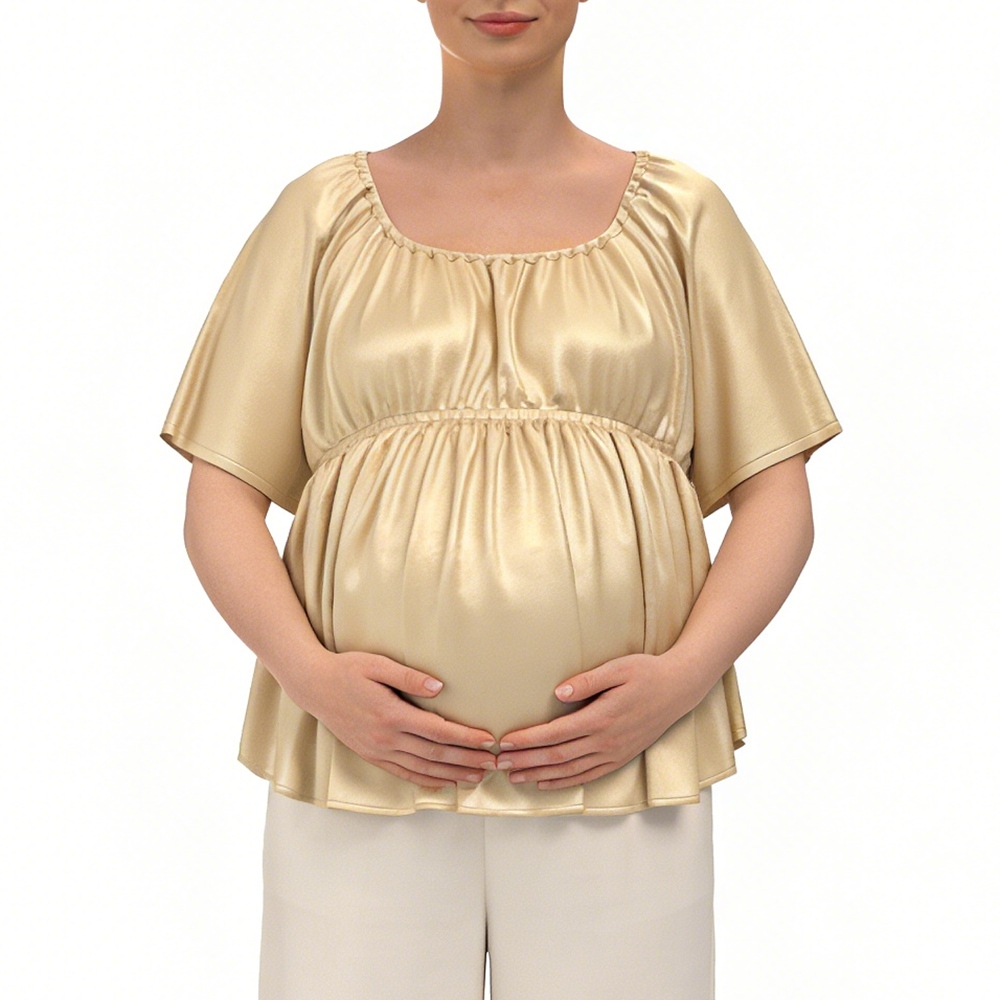 100% Mulberry Silk Maternity Blouse