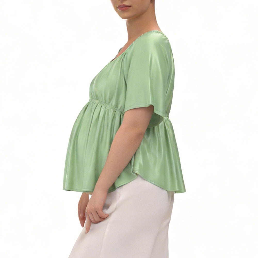 100% Mulberry Silk Maternity Blouse