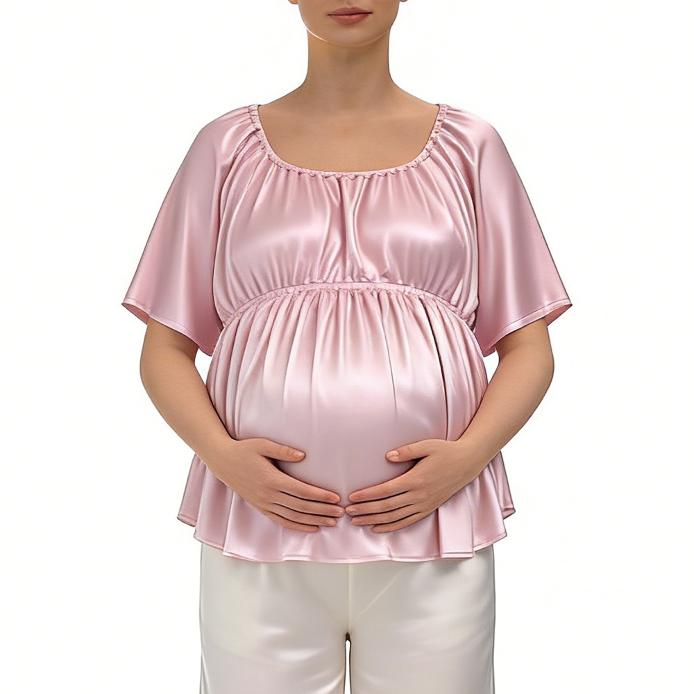 100% Mulberry Silk Maternity Blouse
