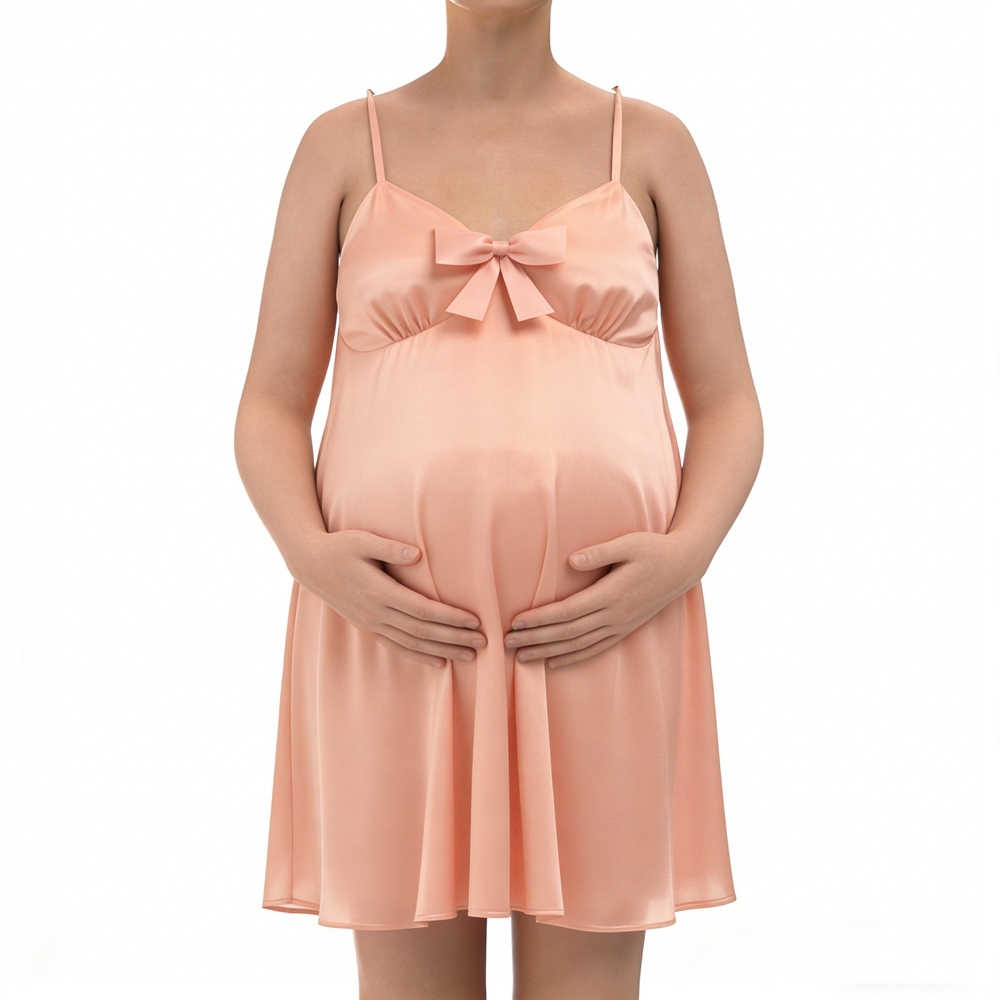 Maternity Silk Slip Babydoll