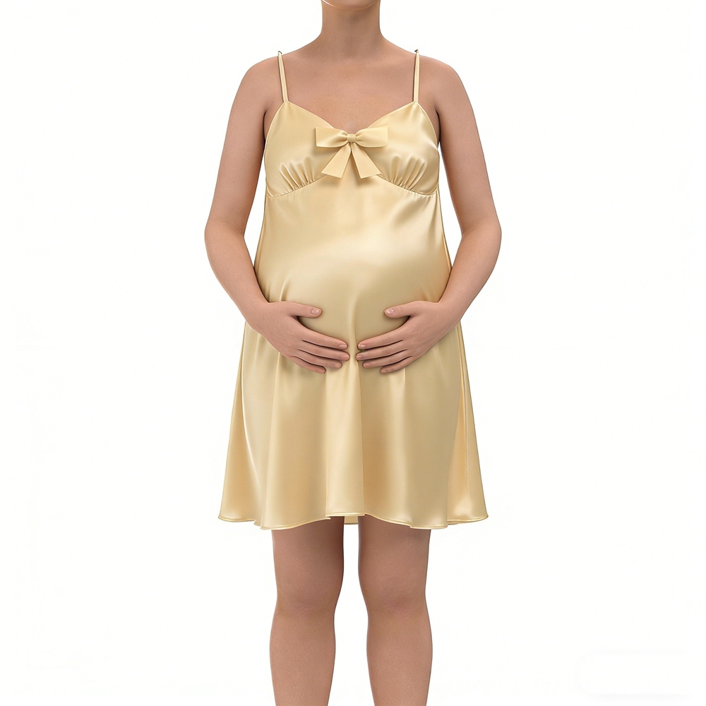 Maternity Silk Slip Babydoll
