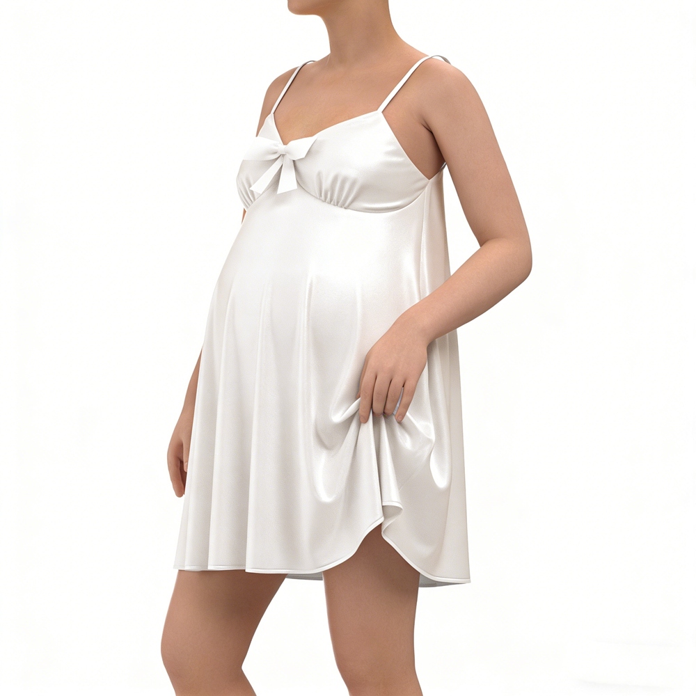 Maternity Silk Slip Babydoll