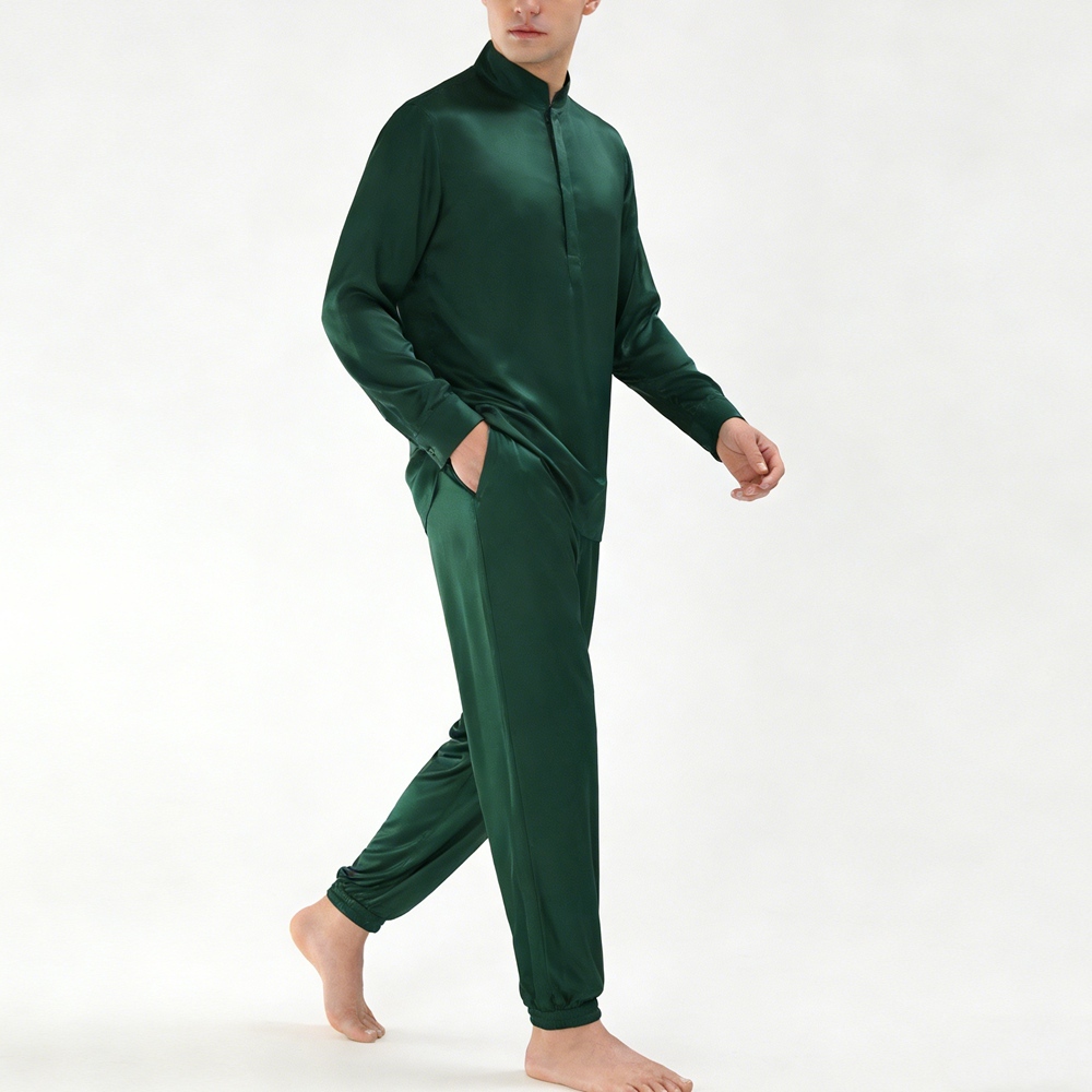 Men's 100% Mulberry Silk Jogger Pants